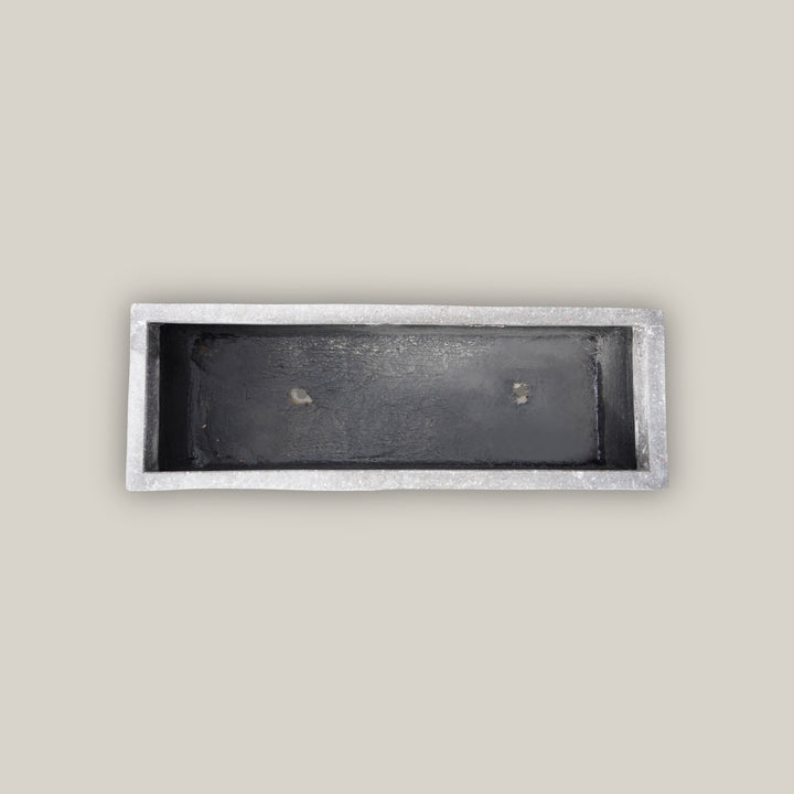 River Stone Rectangular Trough Planter