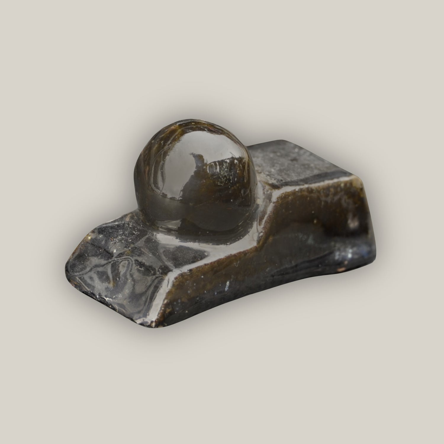 Shiny Black Ceramic Bari Pot Feet - Ten Thousand Pots