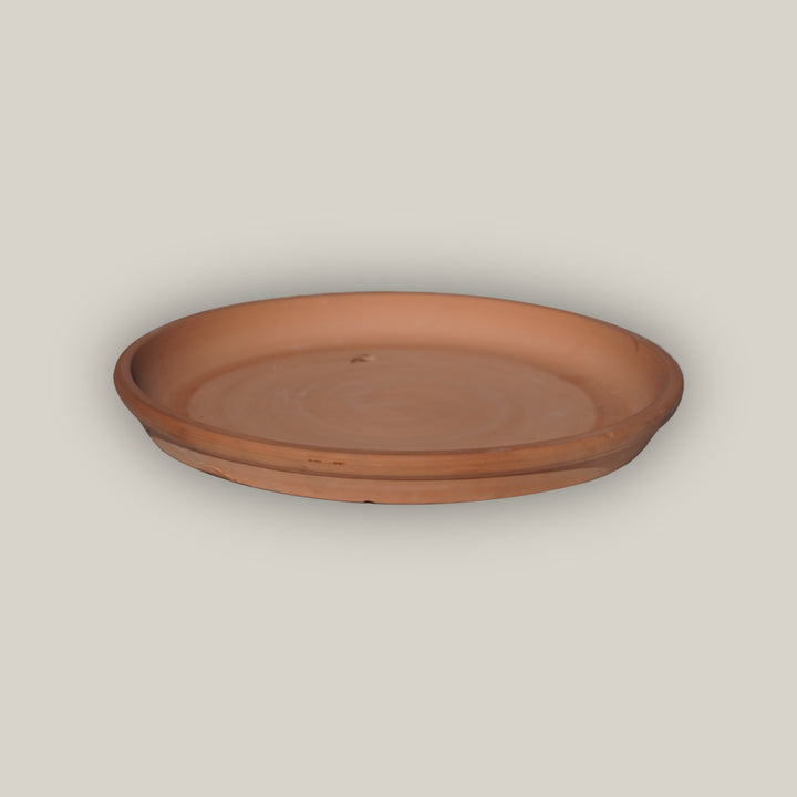 Unglazed Round Ceramic Saucer - Ten Thousand Pots - side