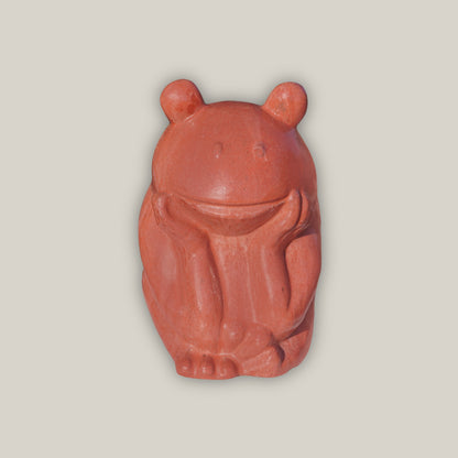 9790P66 - Snow Chili Red Ceramic Frog Ornament