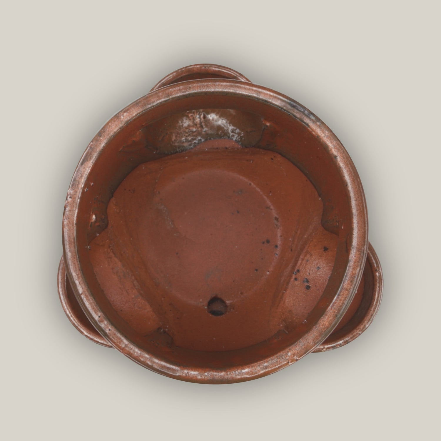 209M44 - Iron Rust Ceramic Strawberry Pot