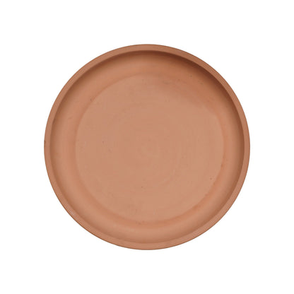 Round Unglazed Ceramic Plant Saucer