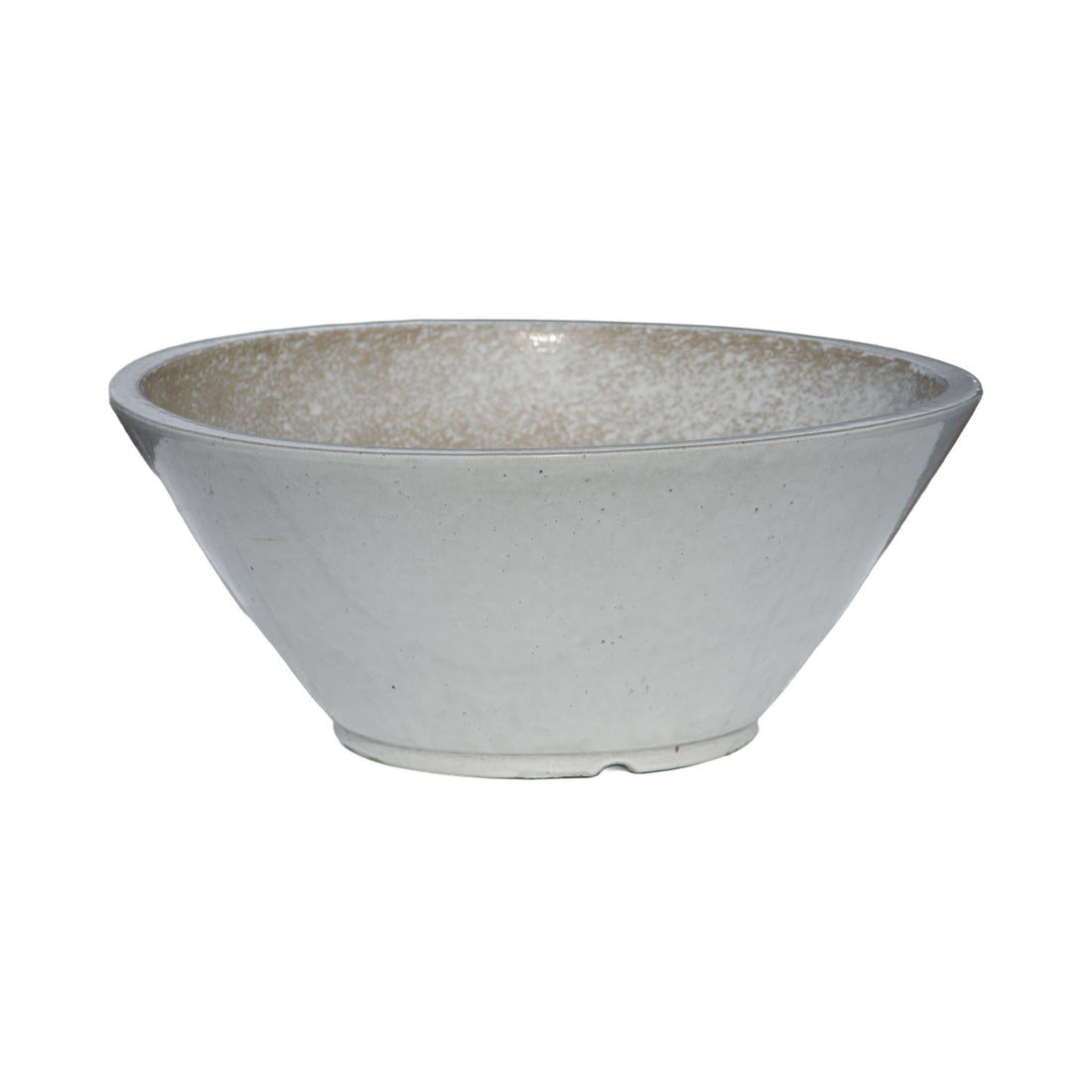 White Low Wide Planter