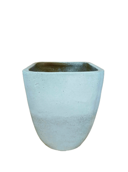 White Modern Tapered Square Planter | Ten Thousand Pots