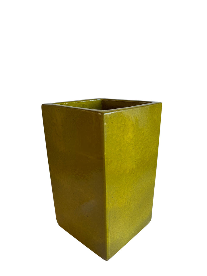 Yellow Modern Square Ceramic Planter | Ten Thousand Pots