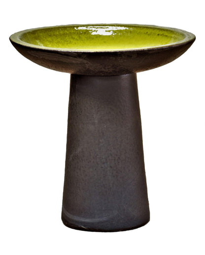 Yellow Ceramic Bird Bath | Ten Thousand Pots