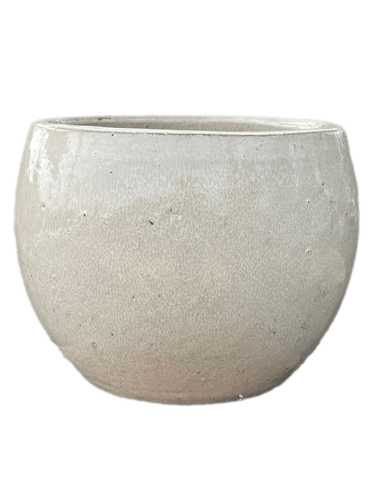 Cream Ceramic Sphere Pot | Ten Thousand Pots