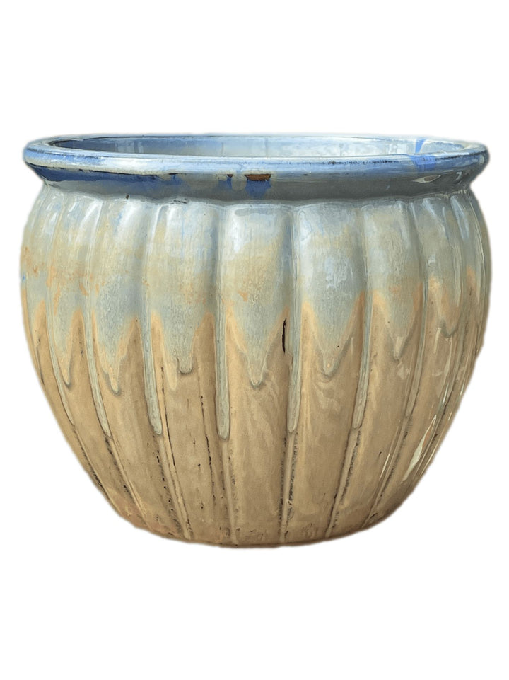 Montana Sunset Flared Rim Striped Ceramic Pot | Ten Thousand Pots