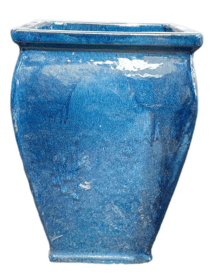 Double Blue Square Flower Pot | Ten Thousand Pots