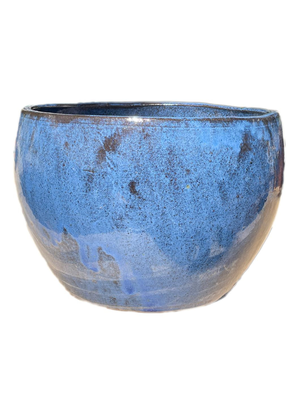 Blue Ceramic Globe Pot | Ten Thousand Pots