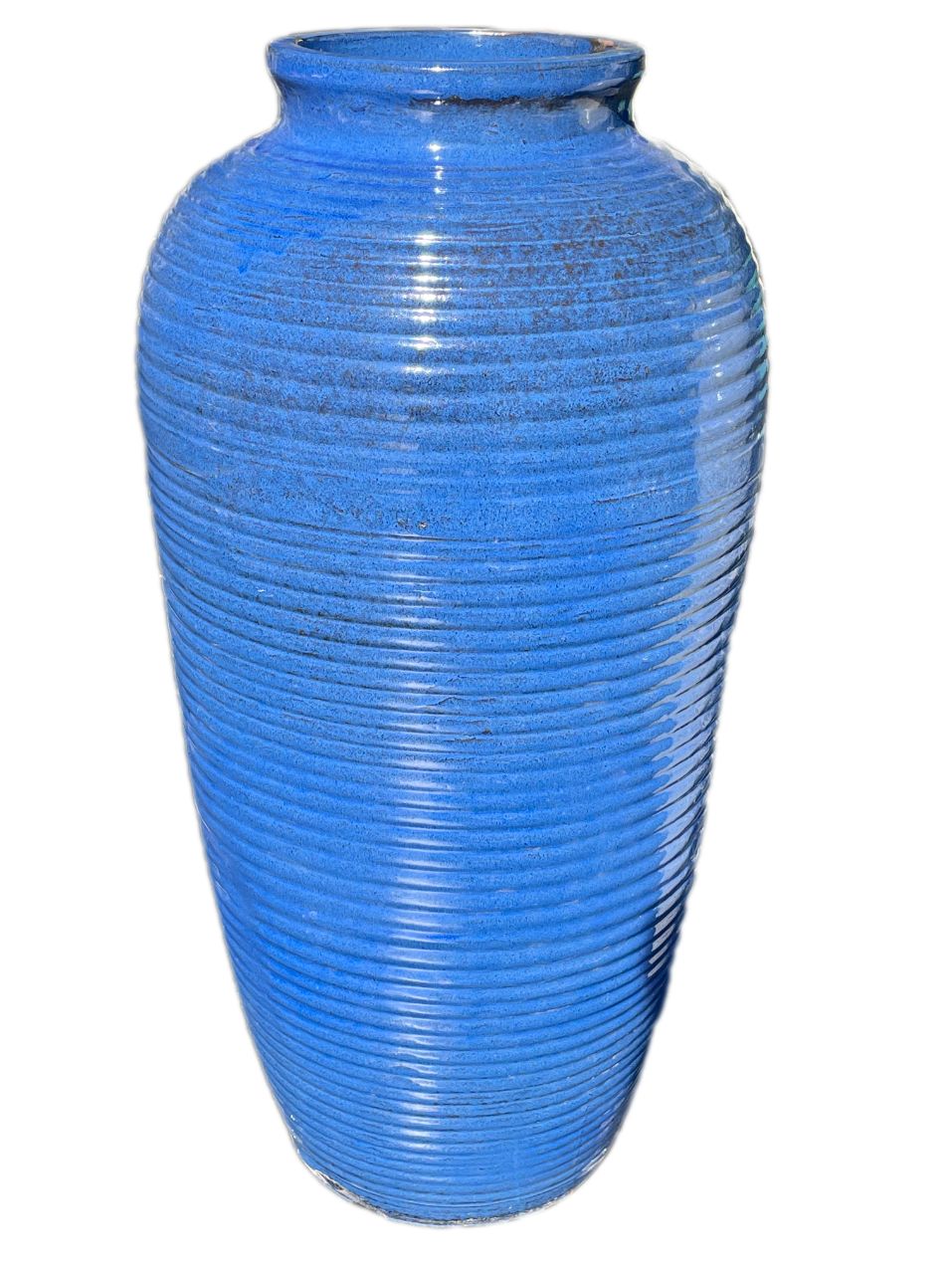 Falling Blue Ceramic Temple Vase | Ten Thousand Pots