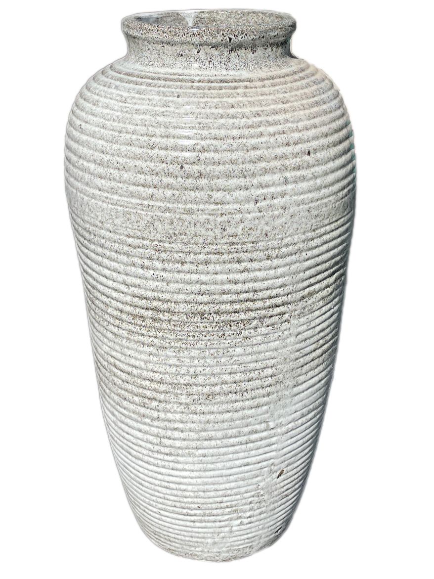 White Tiger Ceramic Temple Vase | Ten Thousand Pots