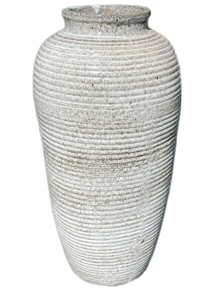White Tiger Ceramic Temple Vase | Ten Thousand Pots