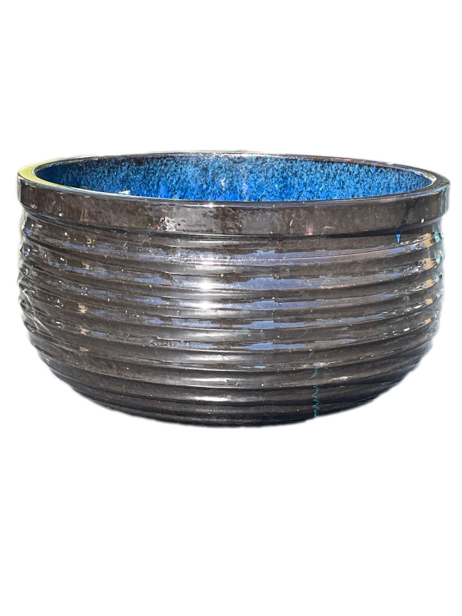 Falling Blue Ceramic Pond Planter | Ten Thousand Pots