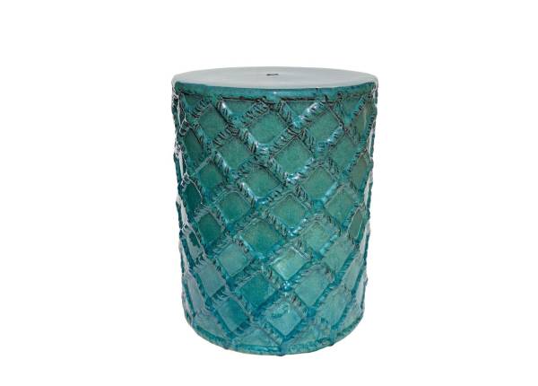 Jade Rope Ceramic Stool | Ten Thousand Pots