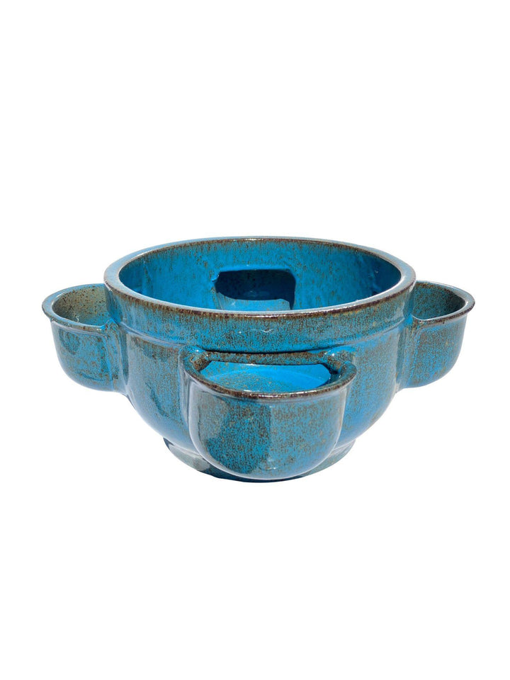 Tropical Blue Strawberry Garden Ceramic Planter | Ten Thousand Pots