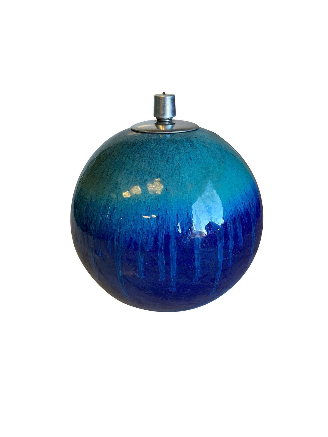 Marble Green Ceramic Garden Ball Oil Lamp | Ten Thousand Pots