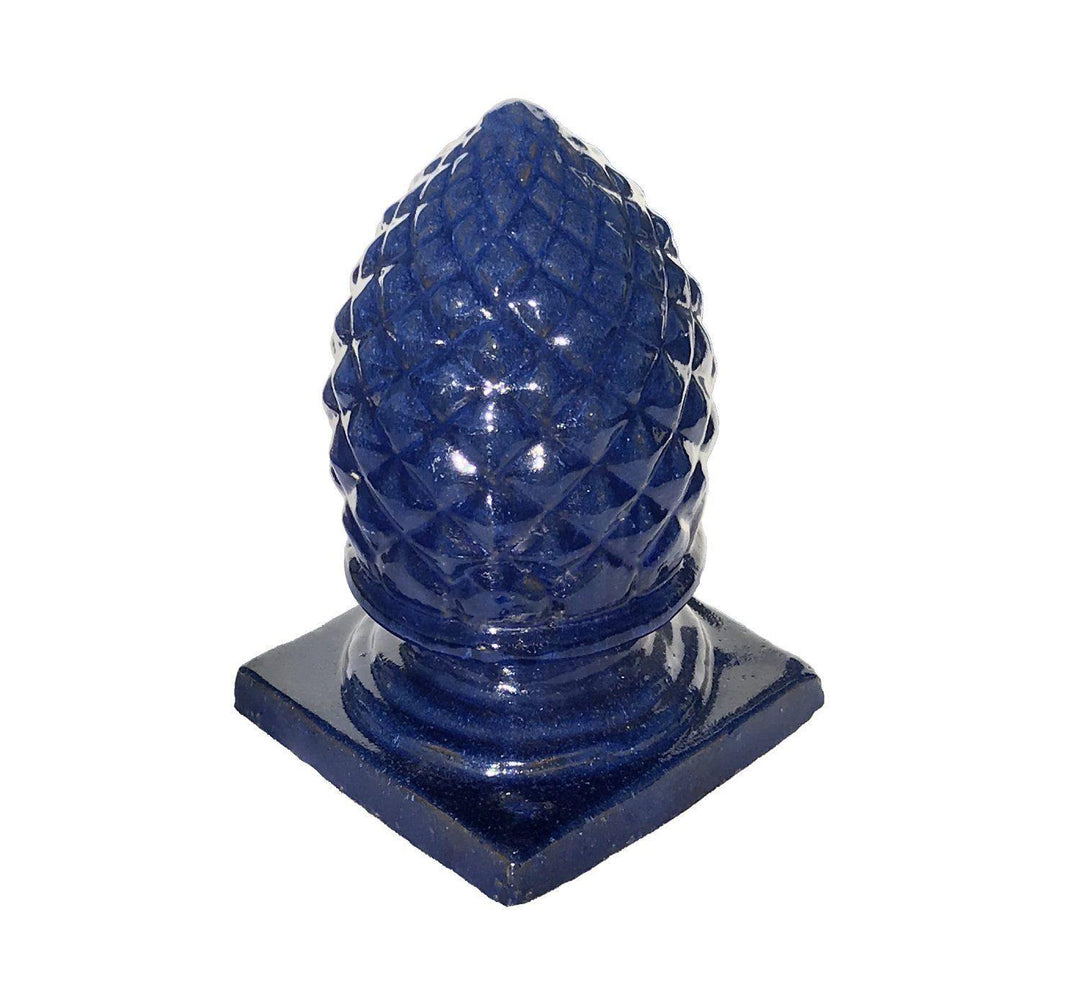 Blue  Ceramic Garden Artichoke Statue | Ten Thousand Pots