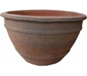Iron Gray Rustic Rimmed Bowl Ceramic Planter | Ten Thousand Pots