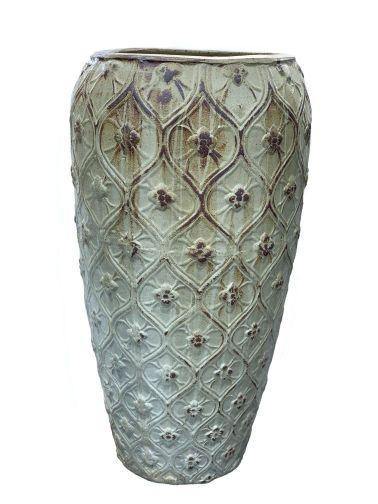 Tuscany Ivory Lucky Flower Ceramic Planter |Ten Thousand Pots