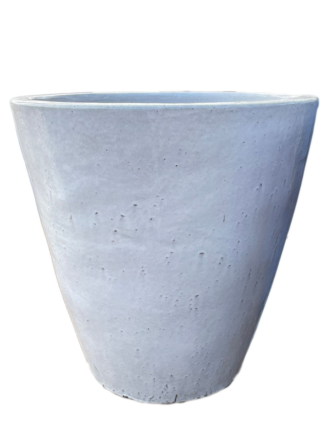 White Blue Huge Ceramic Cone Planter | Ten Thousand Pots