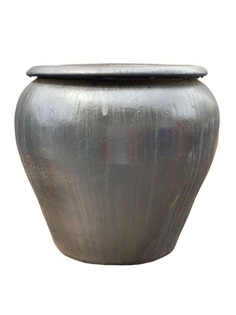 Copper Gold Ceramic Fish Bowl Planter | Ten Thousand Pots