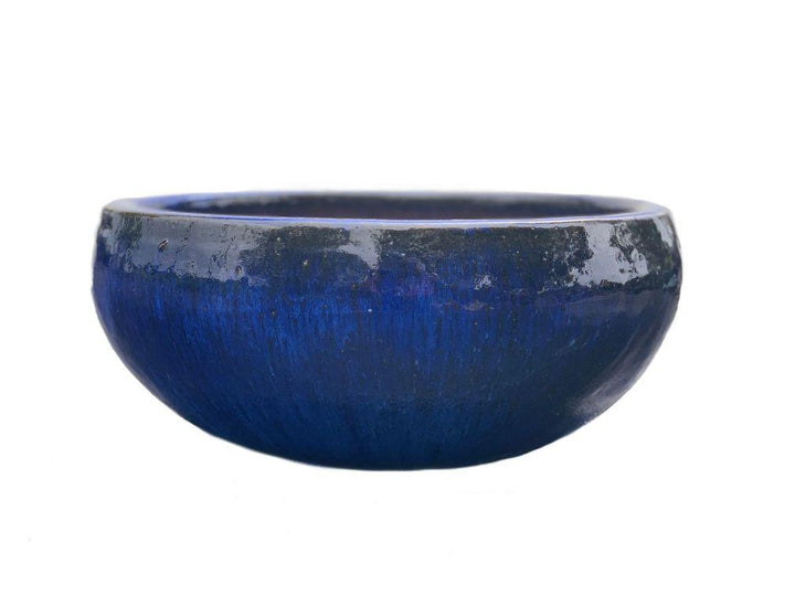 image of a blue low bowl