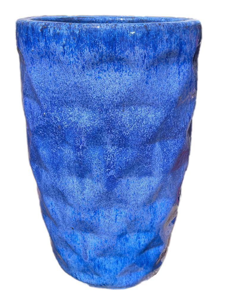 Cobalt Blue Tall Dynamic Ceramic Planter | Ten Thousand Pots