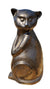 18K Gold Ceramic Cat Ornament | Ten Thousand Pots