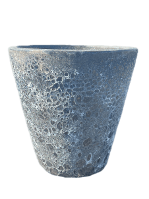 Seafoam Black Ceramic Cone Planter | Ten Thousand Pots