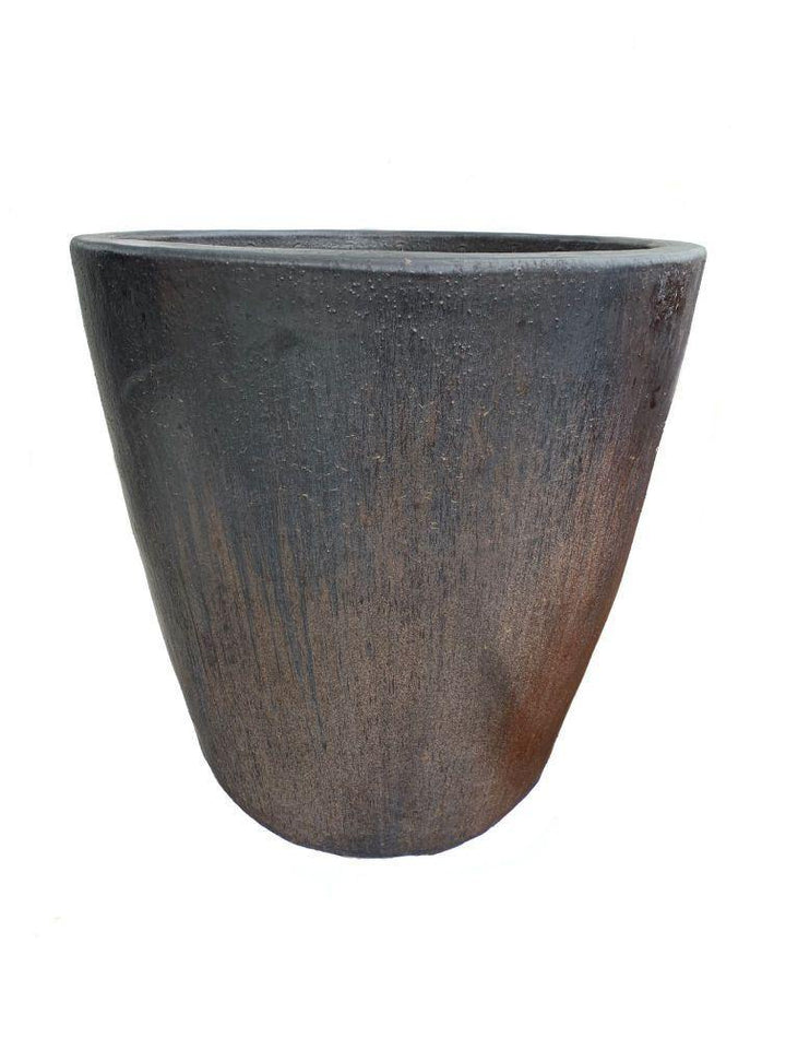 Matte Black Ceramic Cone Planter | Ten Thousand Pots