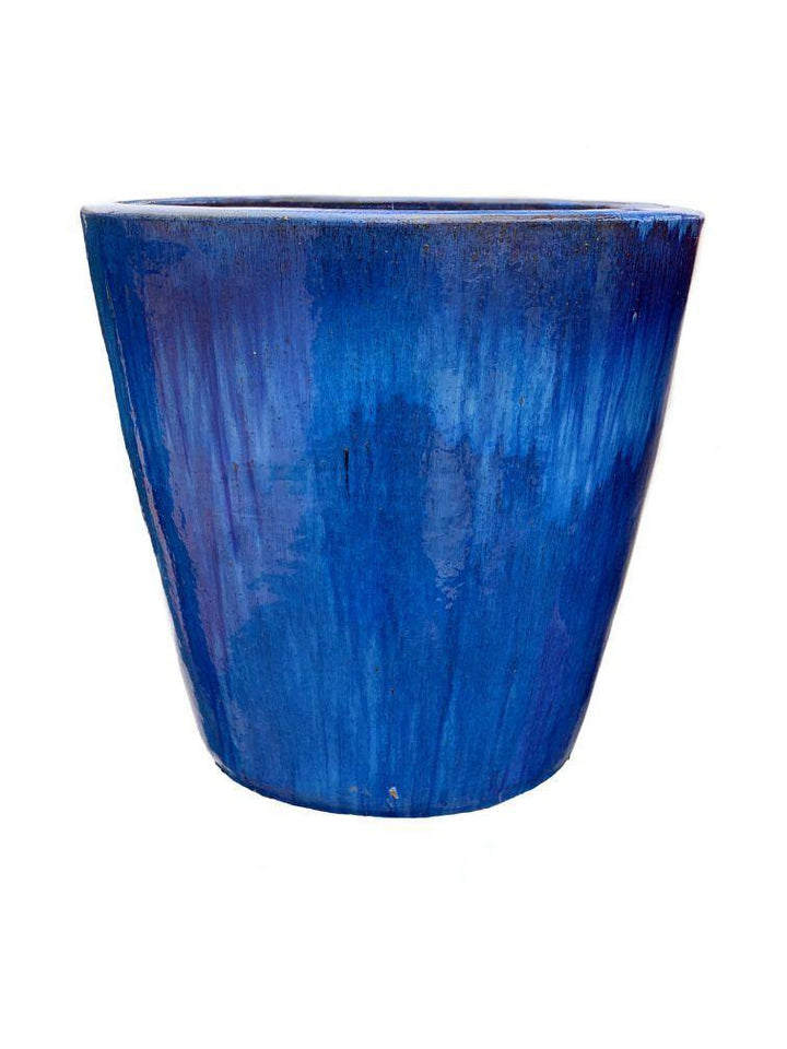 Cobalt Blue Ceramic Cone Planter | Ten Thousand Pots