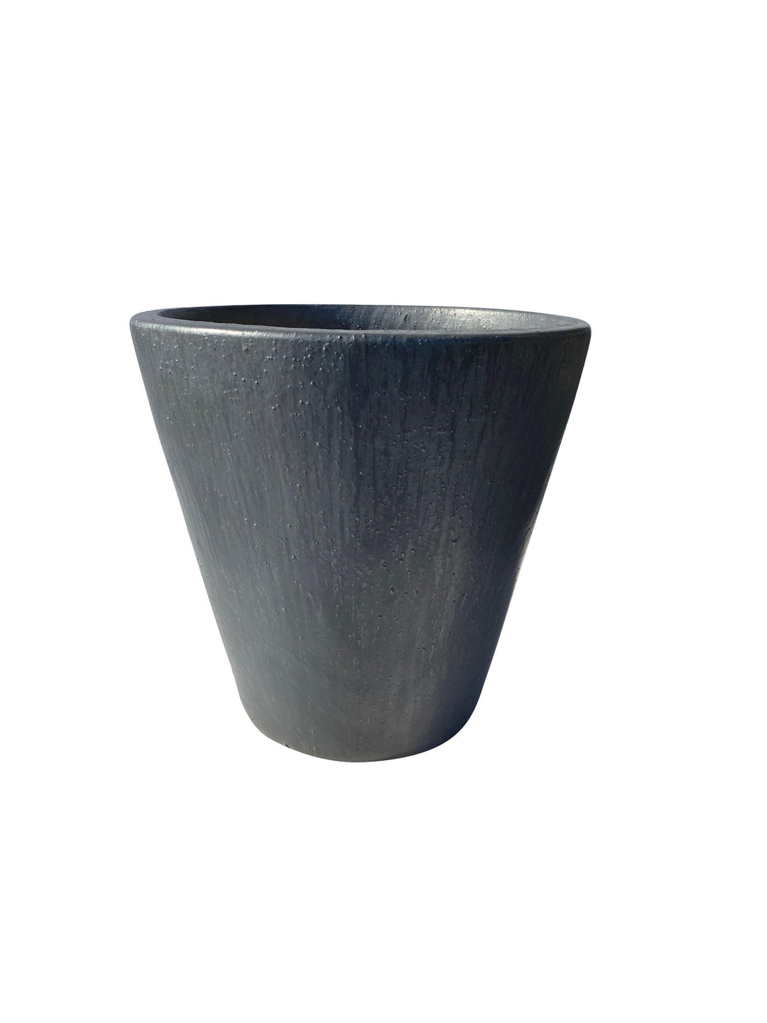 Matte Gray Ceramic Cone Planter | Ten Thousand Pots