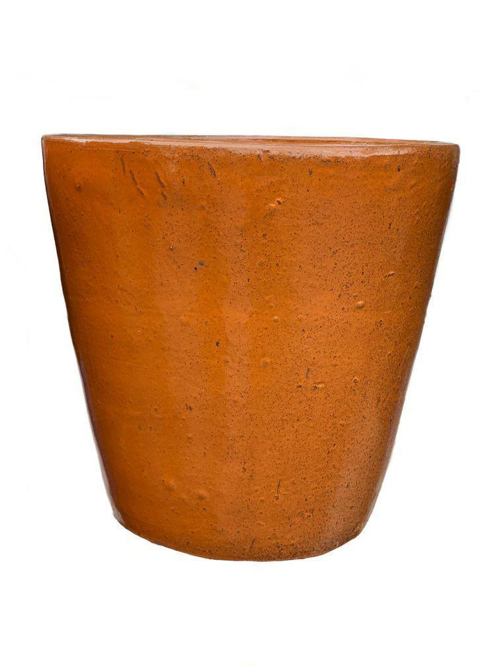 Pumpkin Spice Ceramic Cone Planter | Ten Thousand Pots