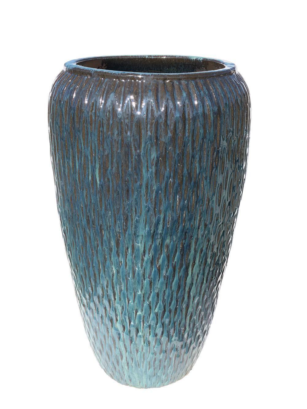 Aqua Dropped Rain Ceramic Planter | Ten Thousand Pots