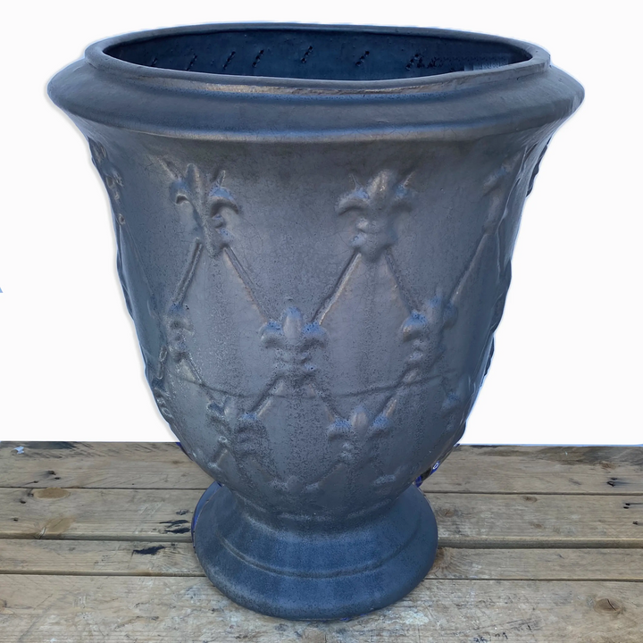 Lucca Ceramic Urn Planter Black| Ten Thousand Pots
