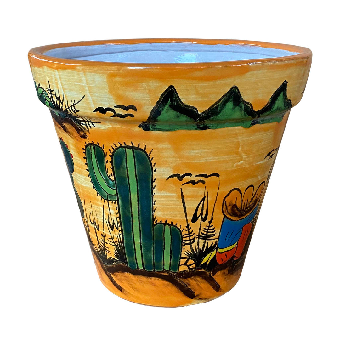 Cactus Talavera Flower Pot | Ten Thousand Pots