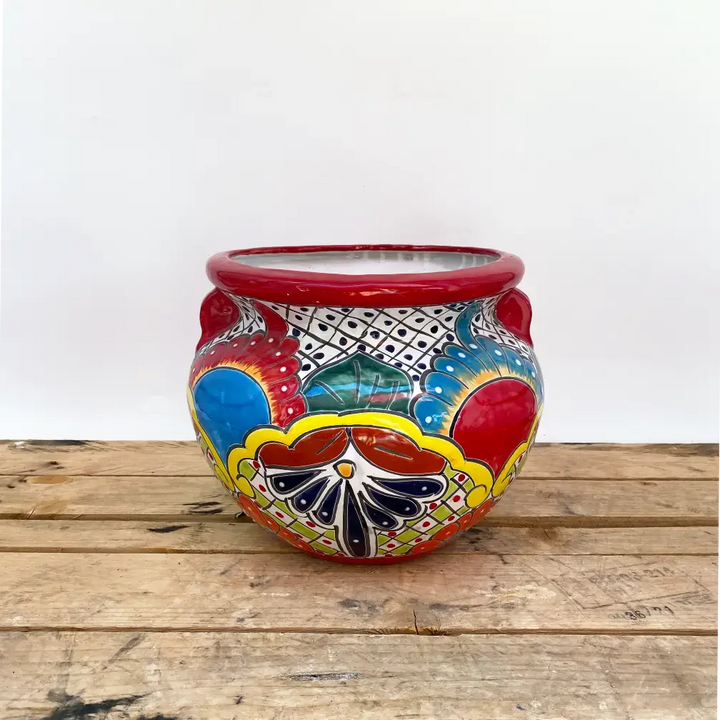 Multicolor Talavera Chata | Ten Thousand Pots
