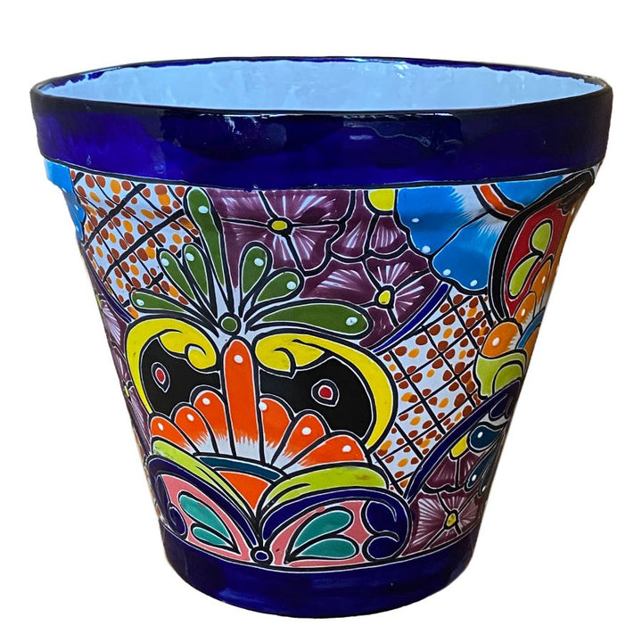 Talavera Mexican Pottery Flower Pot | Ten Thousand Pots