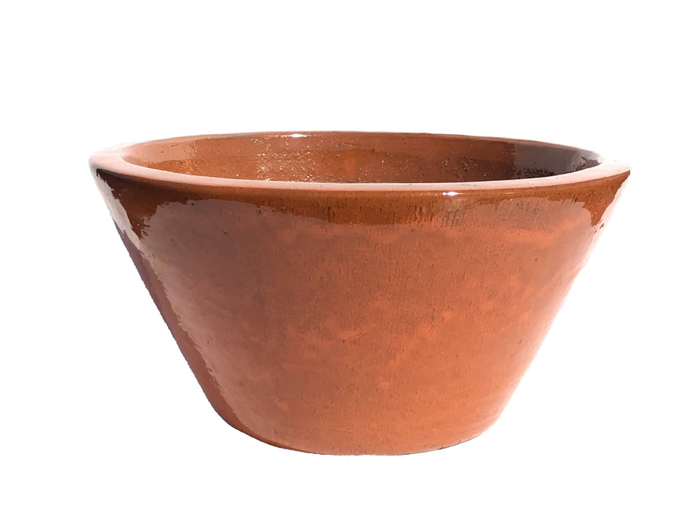 Pumpkin Spice Ceramic Wide Cone Planter | Ten Thousand Pots| Ten Thousand Pots