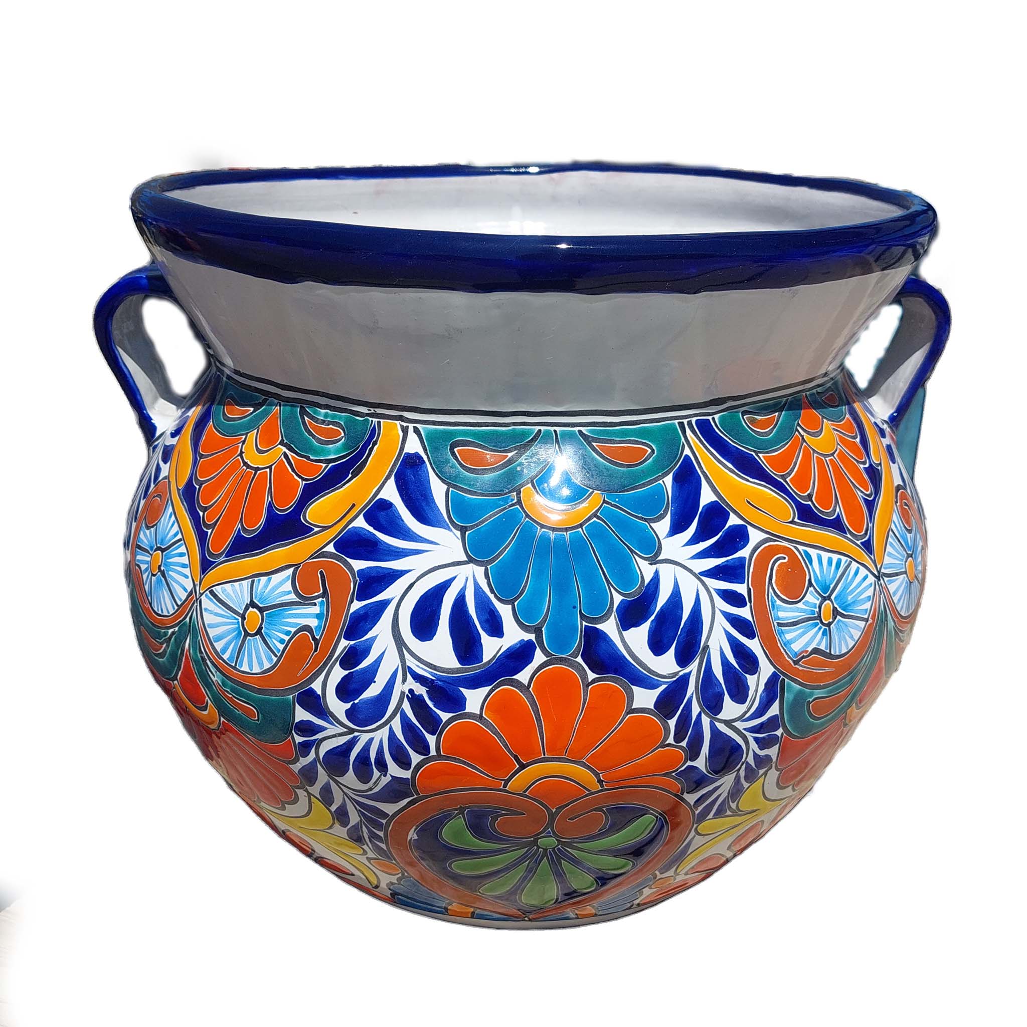 Multicolor Talavera Chata | Ten Thousand Pots B