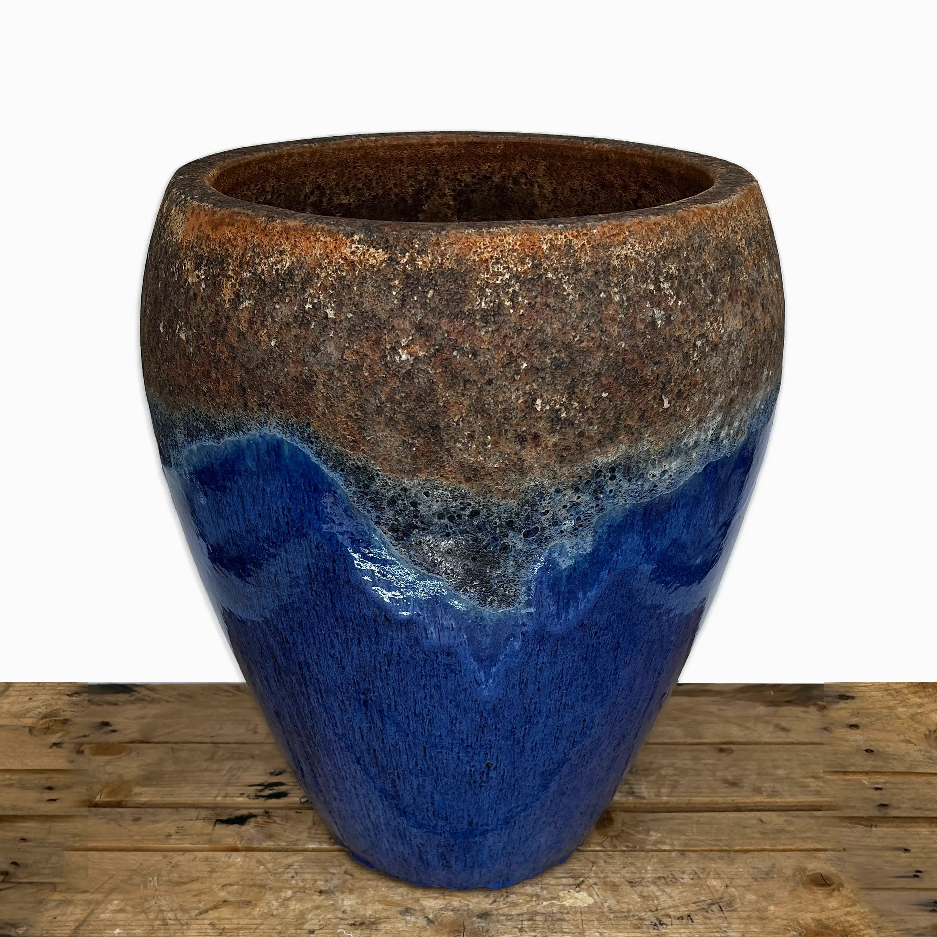 Angkor/Blue Modern Noodle Pot - Ten Thousand Pots