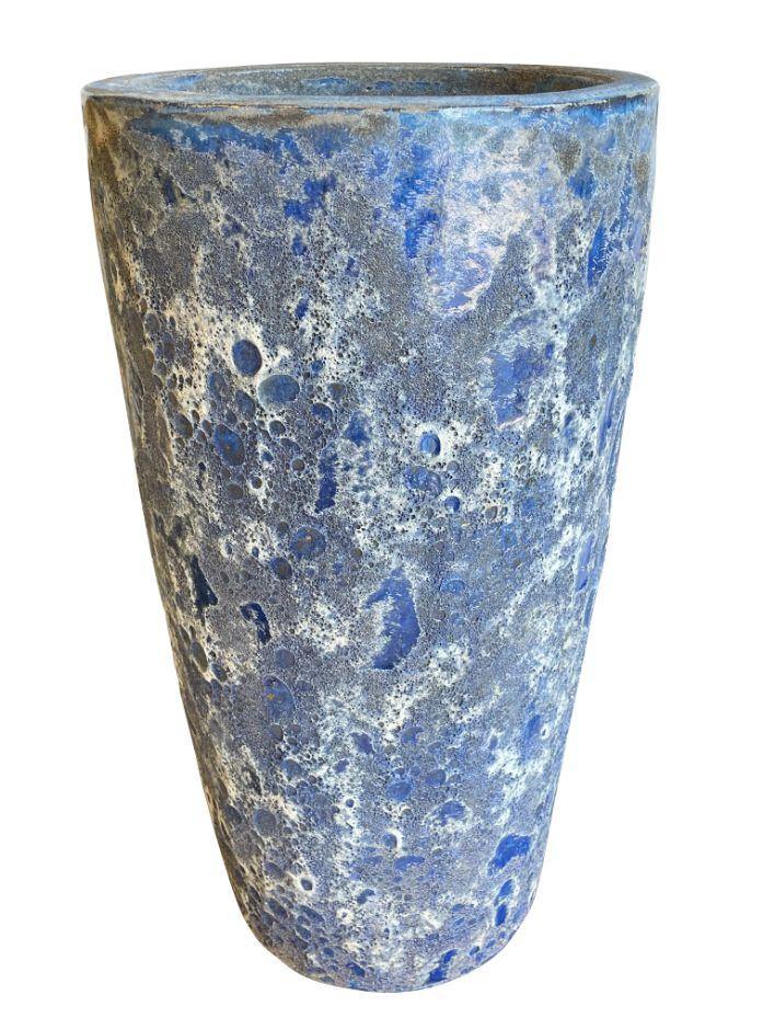 Seafoam Blue Round Tapered Ceramic Planter | Ten Thousand Pots