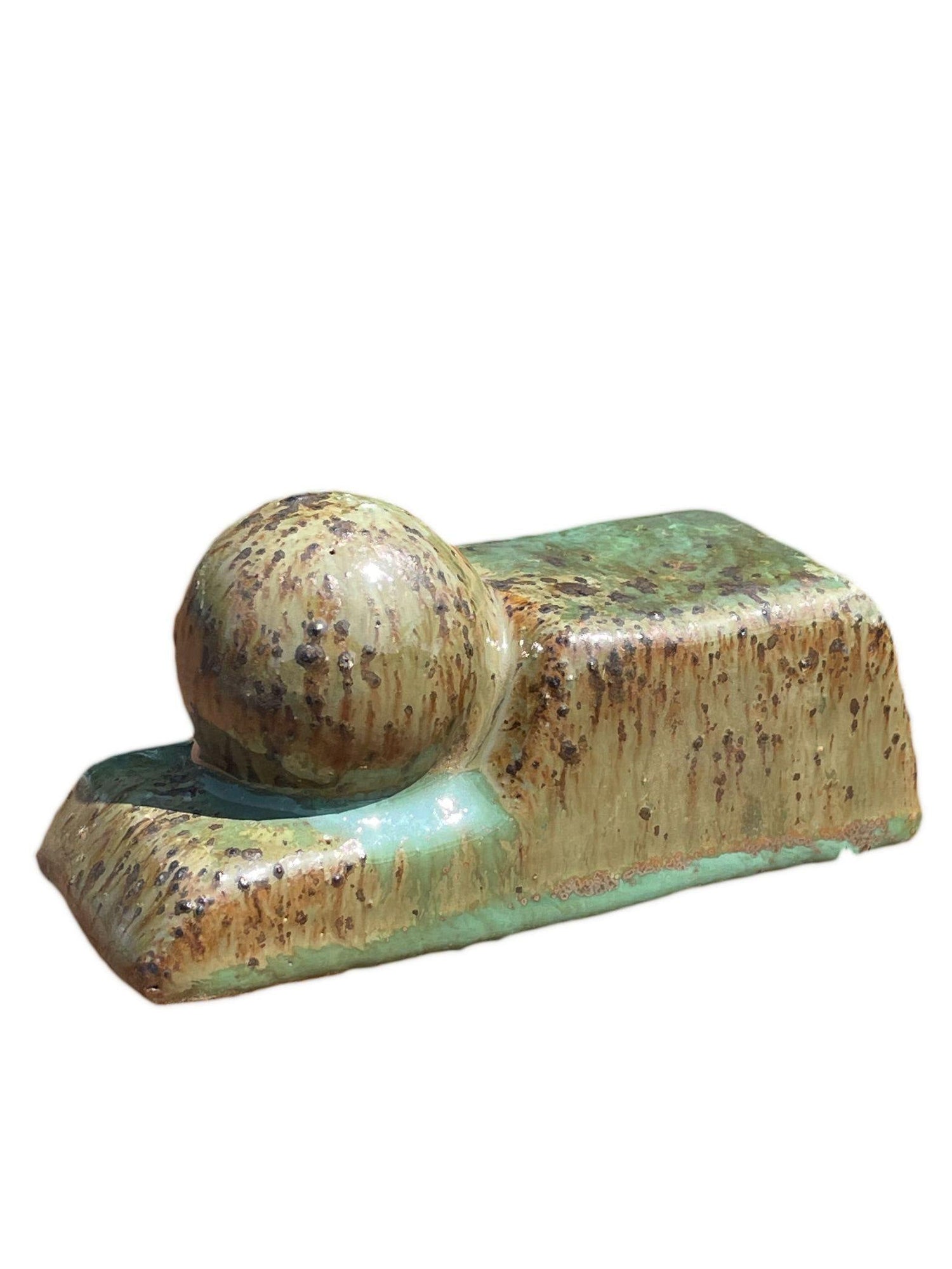 Swamp Green Ceramic Bari Pot Feet | Ten Thousand Pots