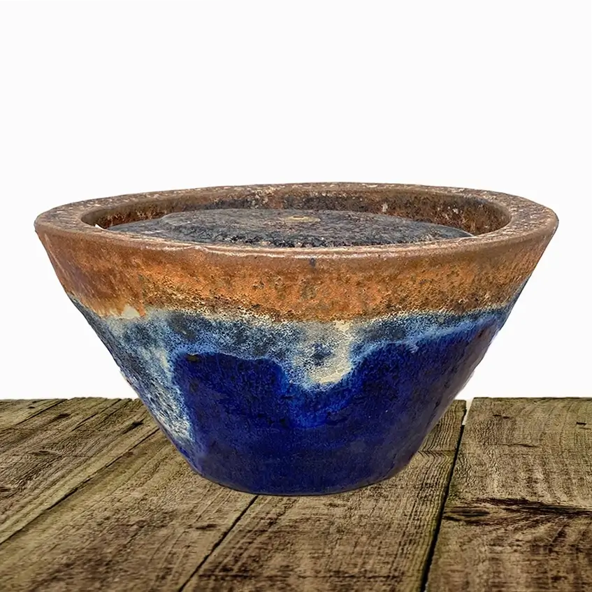 5266WFS51 - Angkor/Blue Round Ceramic Cone Fountain