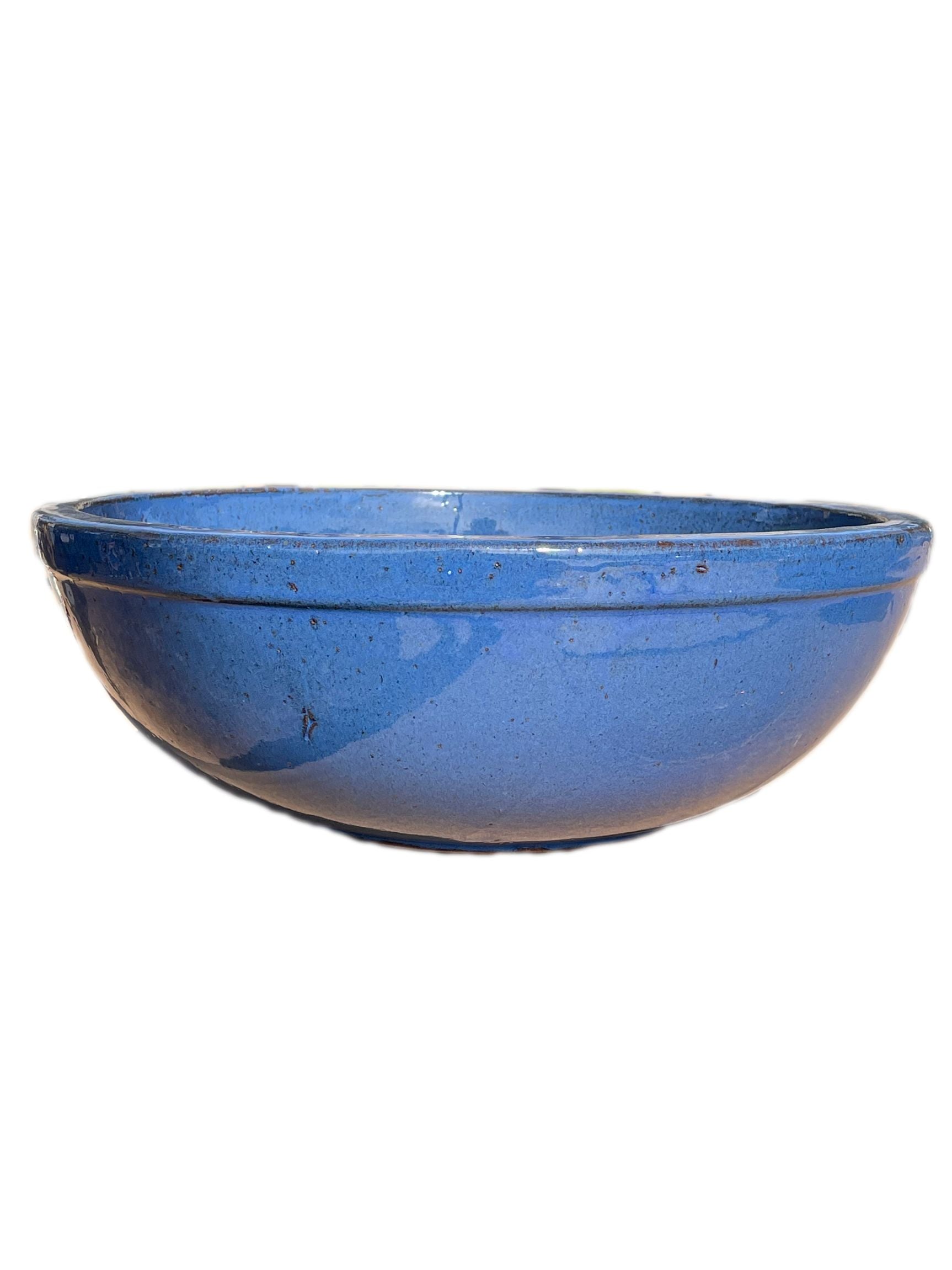 3117L17 - Falling Blue Shallow Ceramic Bowl