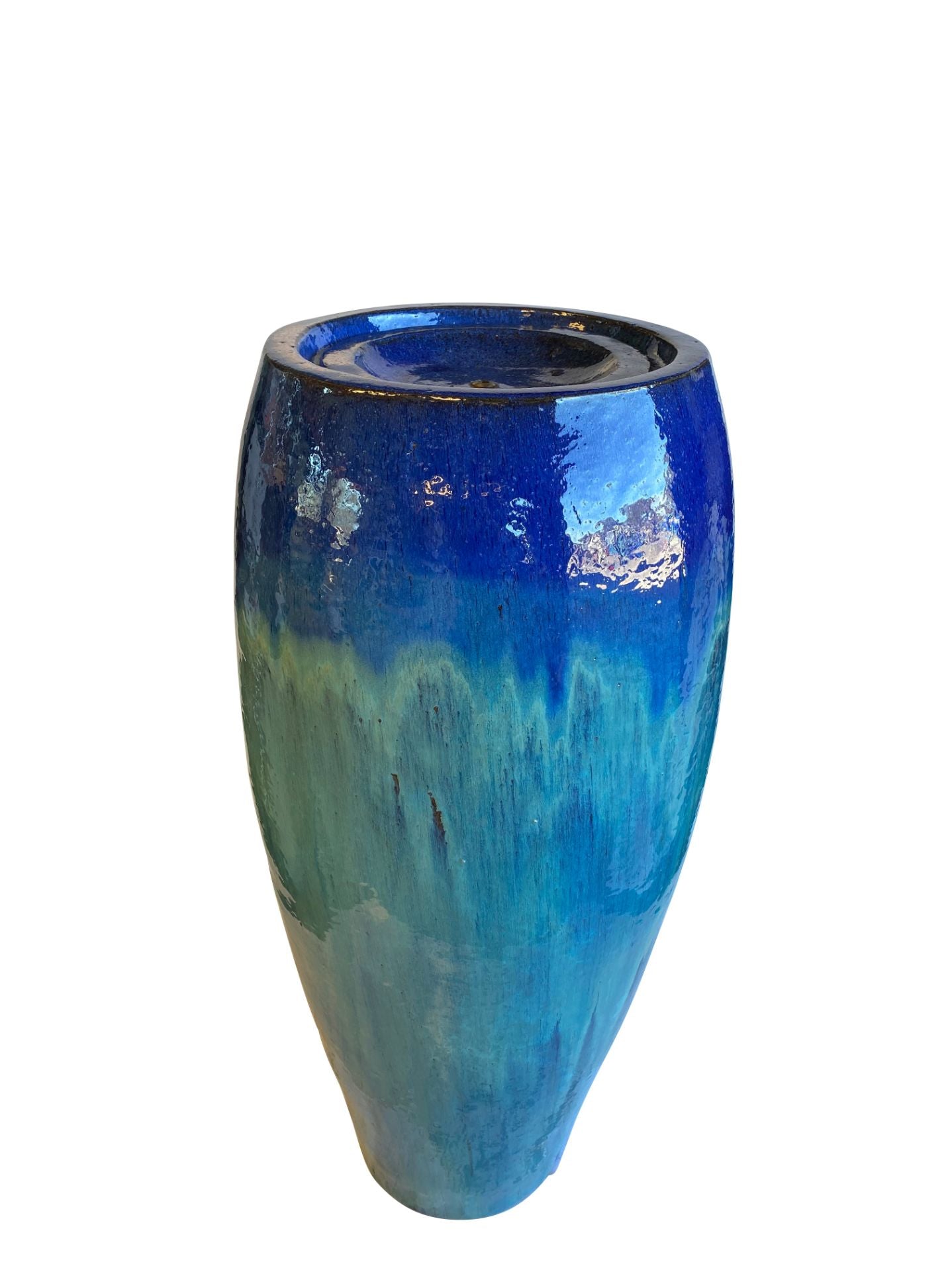 5252N57 - Blue/Marble Green Tall Slim Fountain