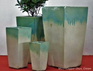 Tall Tapered Square Planter | Ten Thousand Pots