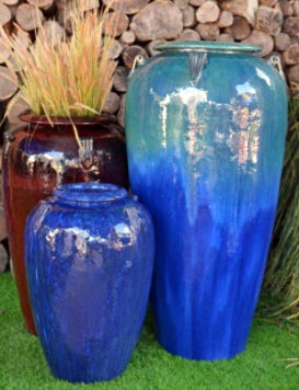 Multisize Ceramic Temple Jar With Handles | Ten Thousand Pots