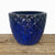 9784C1A - Cobalt Blue Ceramic Waffle Planter